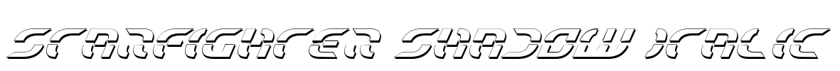 Starfighter Shadow Italic Font Image