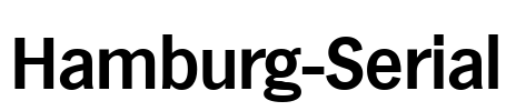 Hamburg-Serial Font Image