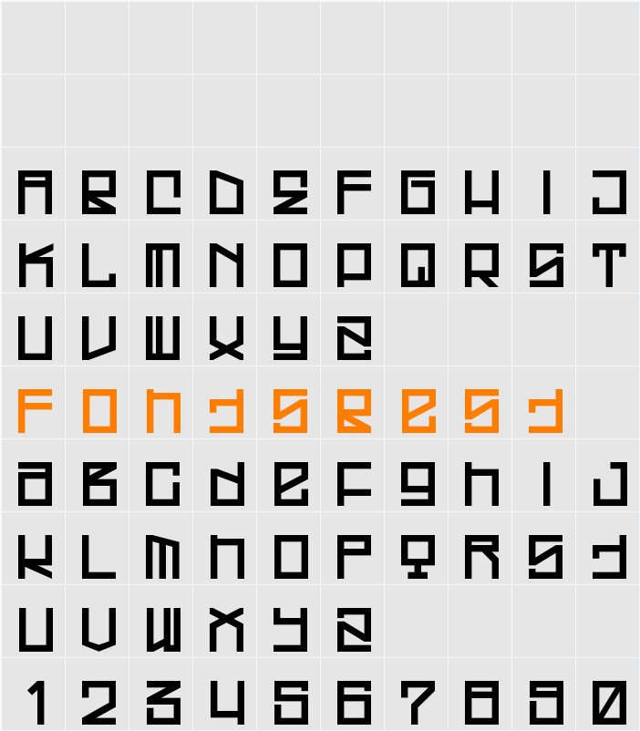 Westrider2057:FreehandProfit Character Map