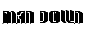 Man Down Font Image