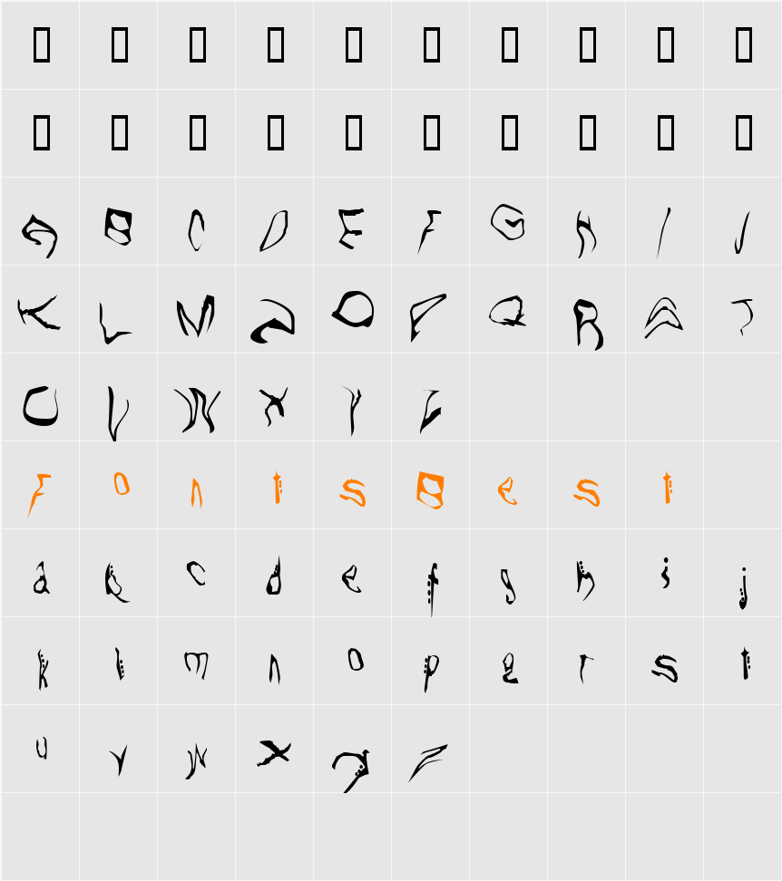 JI-Skulks Character Map