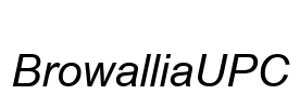 BrowalliaUPC Font Image