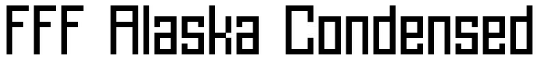 FFF Alaska Condensed Font Image