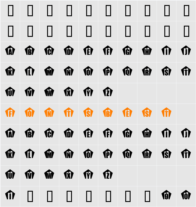 KR In Memory Character Map