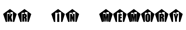 KR In Memory Font Image