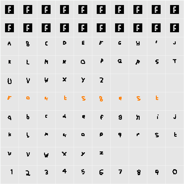 SD Auto Pilot Character Map
