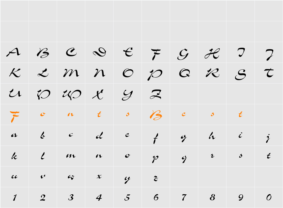 Slogan-Normal Character Map