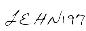 LEHN197 Font Image