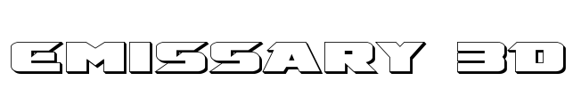 Emissary 3D Font Image