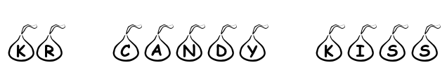 KR Candy Kiss Font Image
