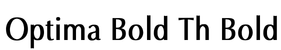 Optima Bold Th Bold Font Image