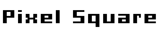 Pixel Square Font Image