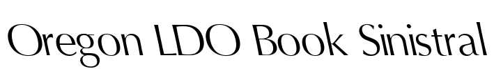 Oregon LDO Book Sinistral Font Image