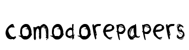 comodorepapers Font Image