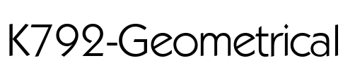 K792-Geometrical Font Image