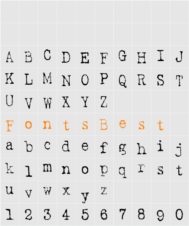 SA Inkspot Character Map