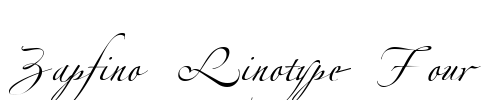 Zapfino Linotype Four