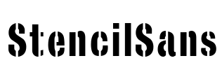 StencilSans Font Image