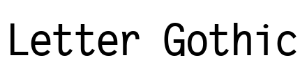 Letter Gothic