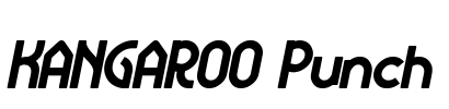 KANGAROO Punch Font Image