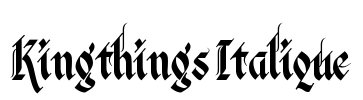 Kingthings Italique Font Image