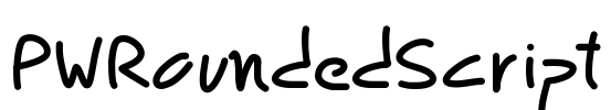PWRoundedScript Font Image