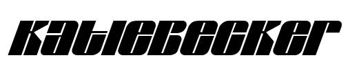 KatieBecker Font Image
