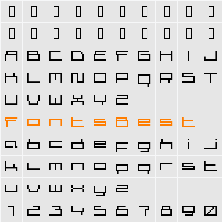 superscreen Character Map