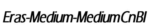Eras-Medium-Medium Cn BI Font Image