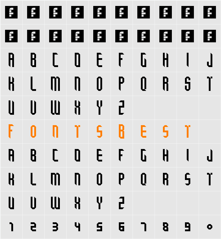 Tricube Character Map