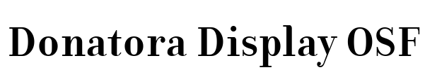 Donatora Display OSF Font Image
