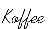 Koffee Font Image