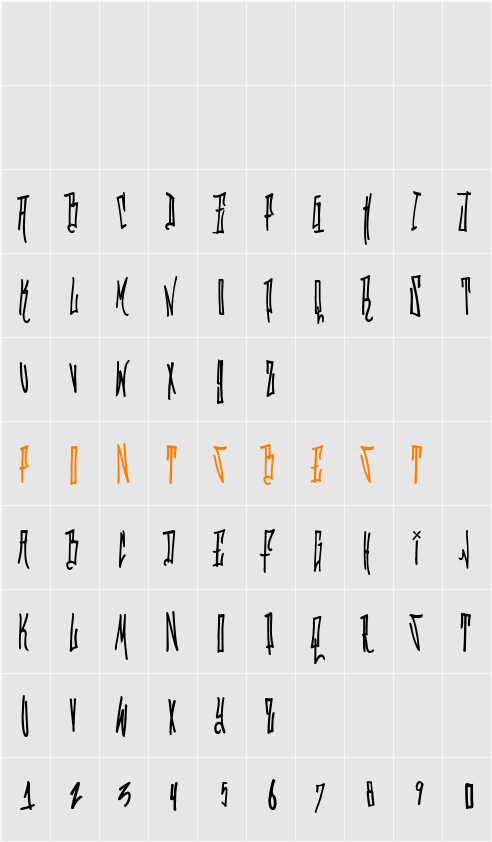 Grafitik Riot Character Map