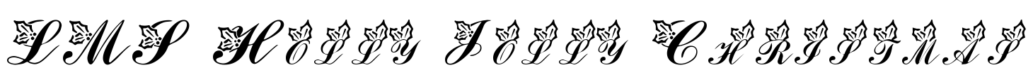 LMS Holly Jolly Christmas Font Image