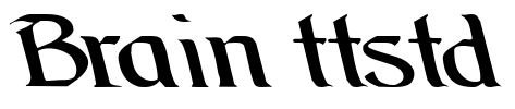 Brain ttstd Font Image