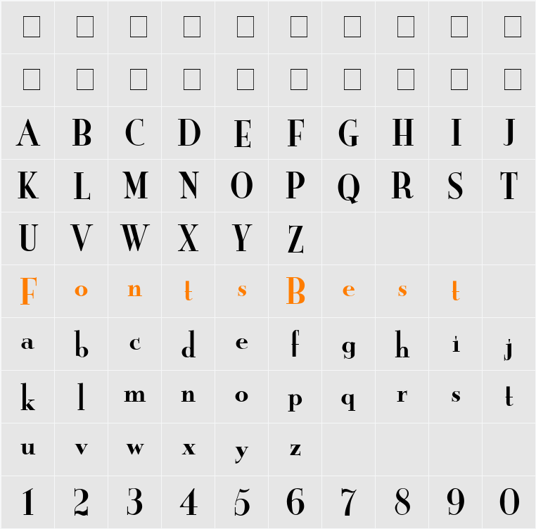Yankee Character Map