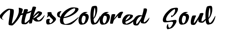 VtksColored Soul 3 Font Image
