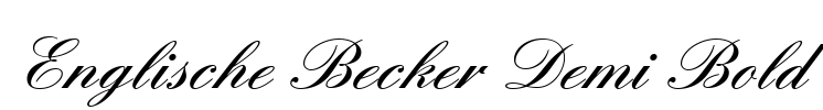 Englische Becker Demi Bold