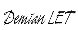 Demian LET Font Image