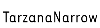 TarzanaNarrow Font Image
