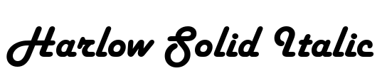 Harlow Solid Italic Font Image