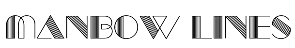 Manbow Lines Font Image