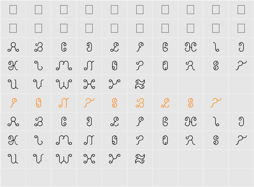 Nurmaya Character Map