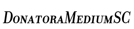 DonatoraMediumSC Font Image