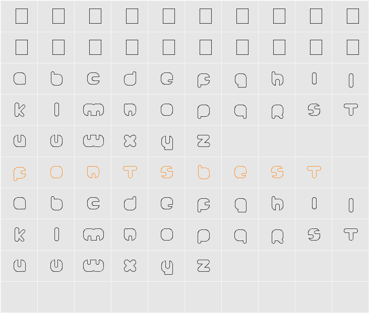 Johanneke Light Character Map