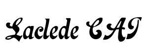 Laclede CAT Font Image
