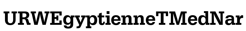 URWEgyptienneTMedNar Font Image