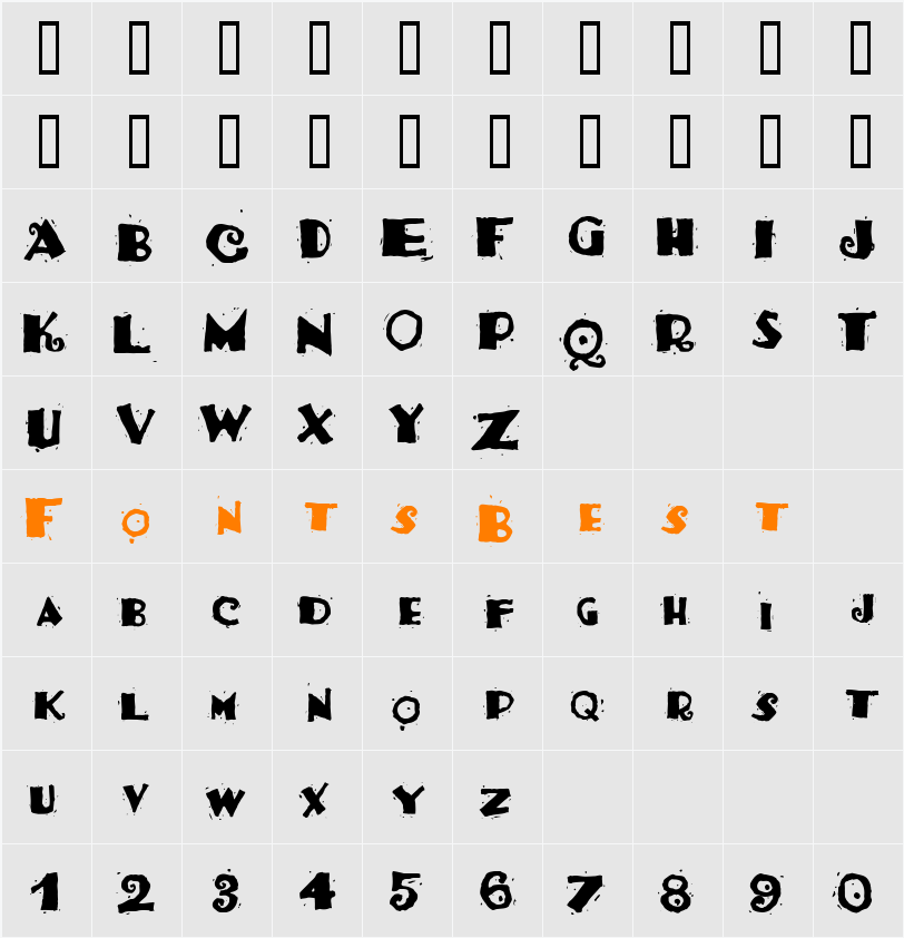 Taco Salad Character Map
