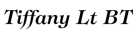 Tiffany Lt BT Font Image