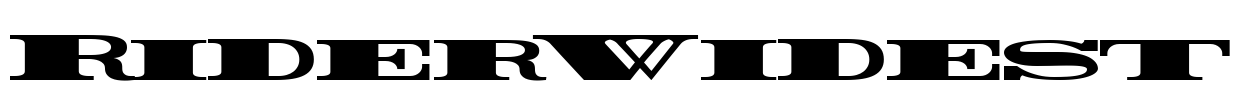 Rider Widest Font Image